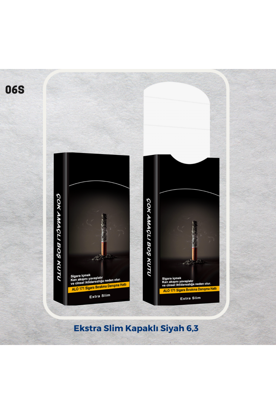 Ekstra Slim Kapaklı Siyah